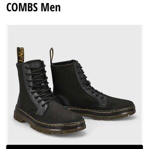 Dr. Martens Combs Black Lace-Up Boots